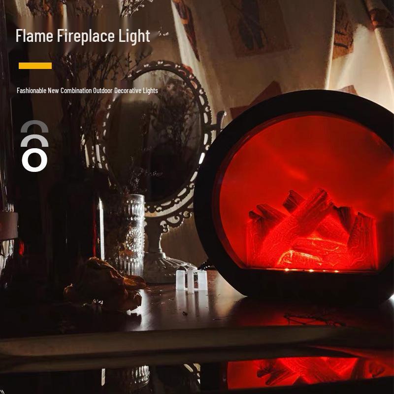 Creative LED Candlestick Lantern: Small Simulated Flame Home Decor Ornament