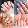 Extras Long C Curves False Nail Tips,Acrylic Fake Nail Tips French Nail Tip Half Cover Square/Full Cover Almond Nail Tip