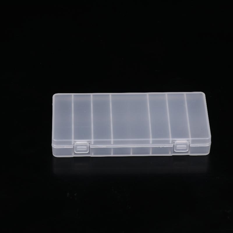 1/3/5Pcs Hard Container Holder Case 8 Slots Transparent Plastic Battery Storage Box For AAA/AA Battery Organizer Accessories