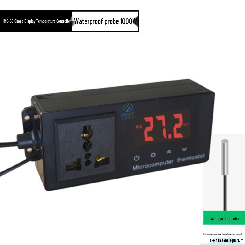 Intelligent Temperature Controller for Reptile Tanks: Ideal for Geckos, Bearded Dragons, Tortoises, and Fish Tanks with Heating Lamp and Pad Control.