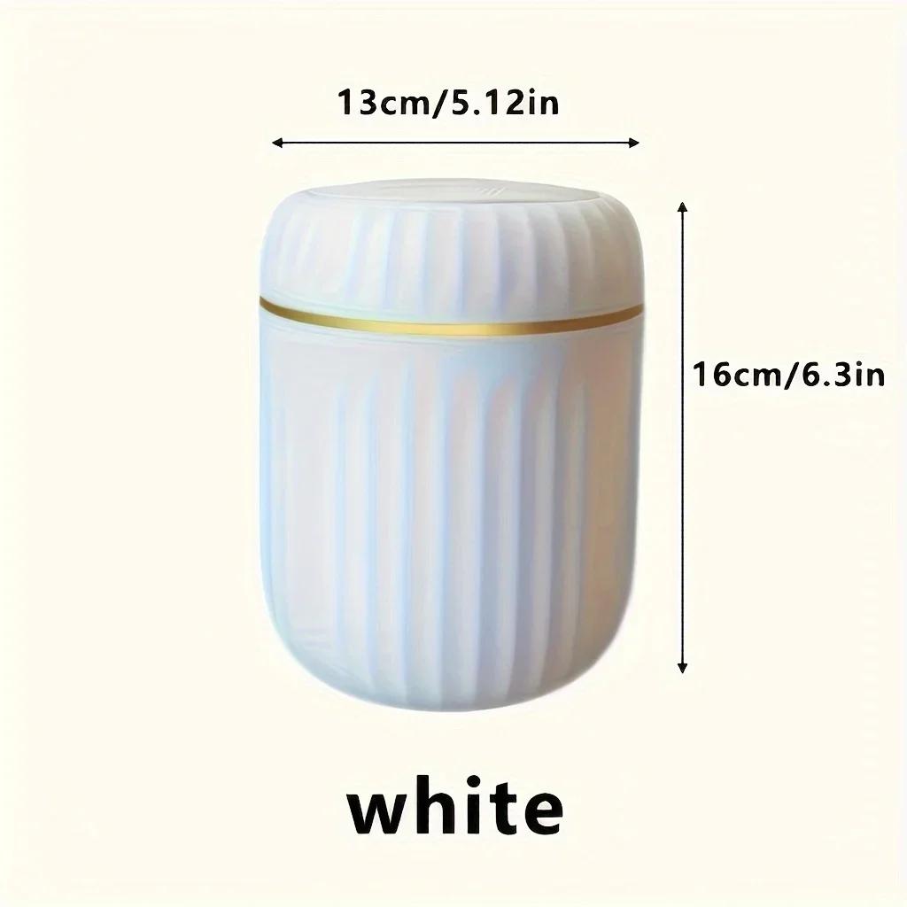 

Light luxury mini sized desktop trash can suitable for offices, family desks, space saving storage boxes, easy to clean белый