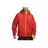 Nike ACG Therma-Fit ADV Jachetă de bumbac cu glugă, cu fermoar, cu imprimeu color, cu litere, Jachetă pentru bărbați Crimson FD4055-668