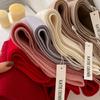 Winter Wool-Blend Scarf For Women Soft Solid Color Tassel Shawl Wrap Thick Warm Blanket Echarpe Bandana Female Scarves