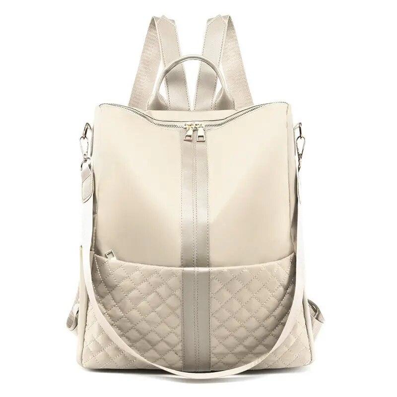 

Новый непромокаемый женский рюкзак из ткани Оксфорд, женский высококачественный школьный рюкзак для девочек-подростков, дорожный рюкзак большой вместимости Mochila бежевый