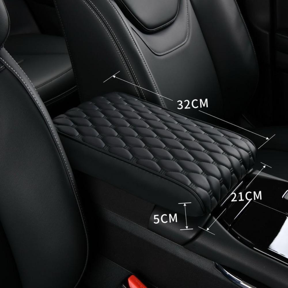 Microfiber Leather Center Console Cover Pad Universal Comfortable Armrest Pillow Memory Foam Multifunctional Arm Rest Cover
