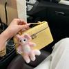 High-End Versatile Ostrich Pattern Leather Shoulder and Cross-Body Women's Handbag