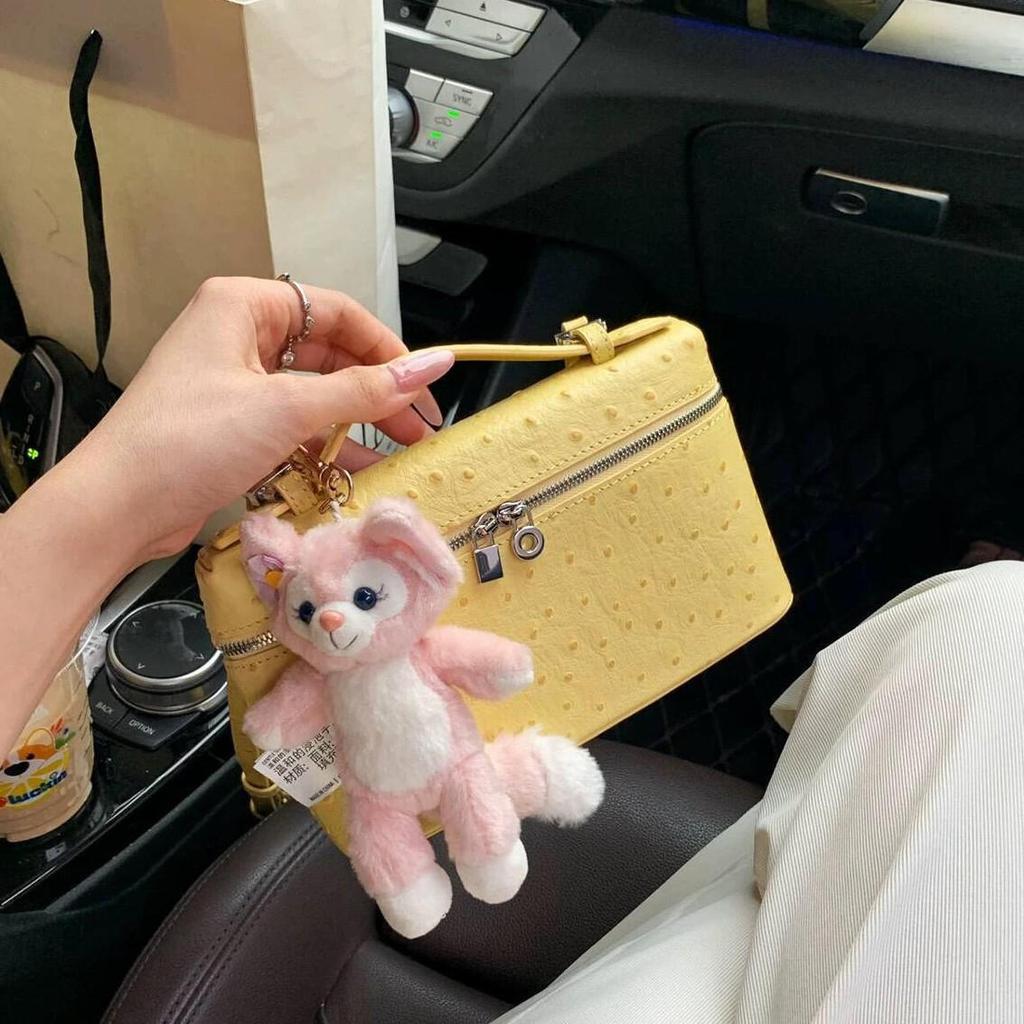 High-End Versatile Ostrich Pattern Leather Shoulder and Cross-Body Women's Handbag