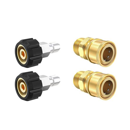 Adaptateur Raccord Rapide M22 14 Mm Pour Nettoyeur Haute Pression – Compatible Karcher, Nilfisk, Bosch, Alu