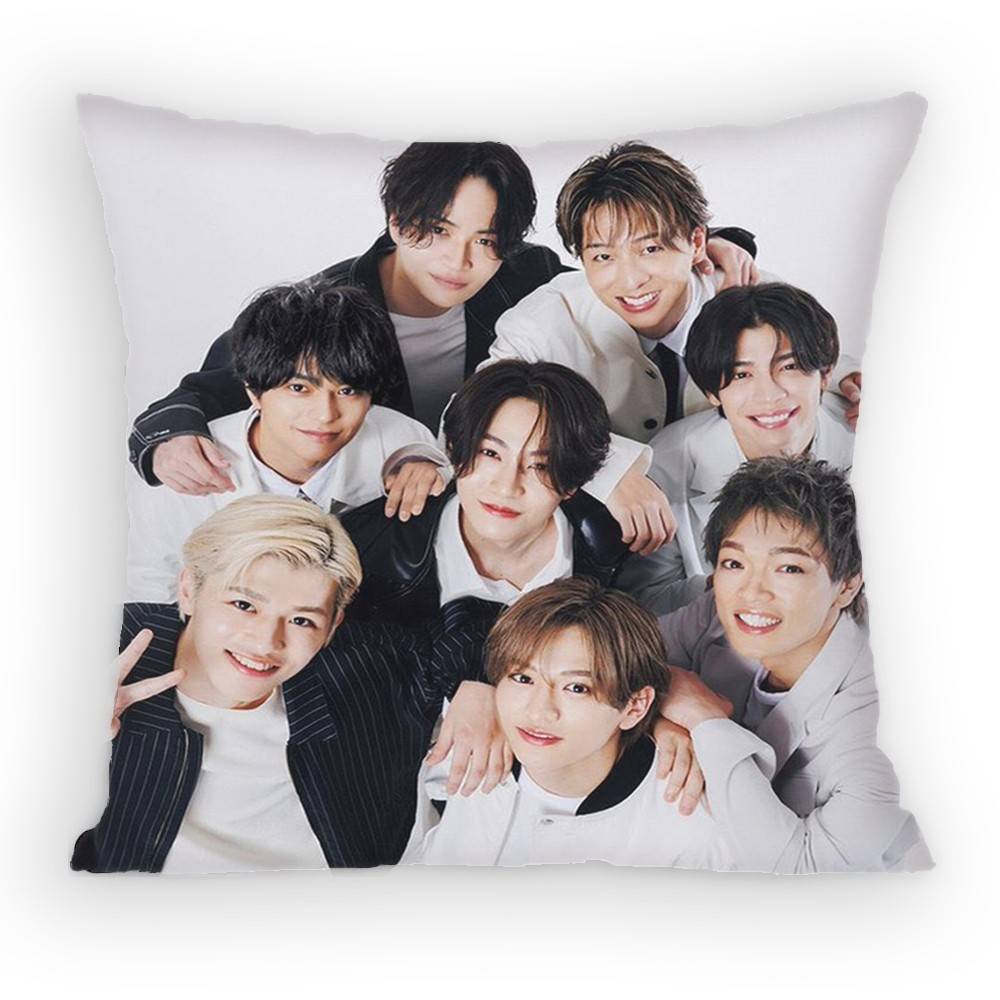 Japanese Idol TTimelesz Pillow Case Antidustmite Pillowcase Invisible zipper silky Sofa cushion cover for bedroom