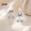 Creative Cat Lover Gifts 1 Pair Cute Funny Earrings for Women, Teens Girls, Front Back Stud Mini Animal Earrings, Statement Jewelry Kitten Lovers