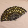 Sequin Embroidery Chinese Folding Fan Peacock Pattern Handheld Fan Plastic Fan  Home Decor