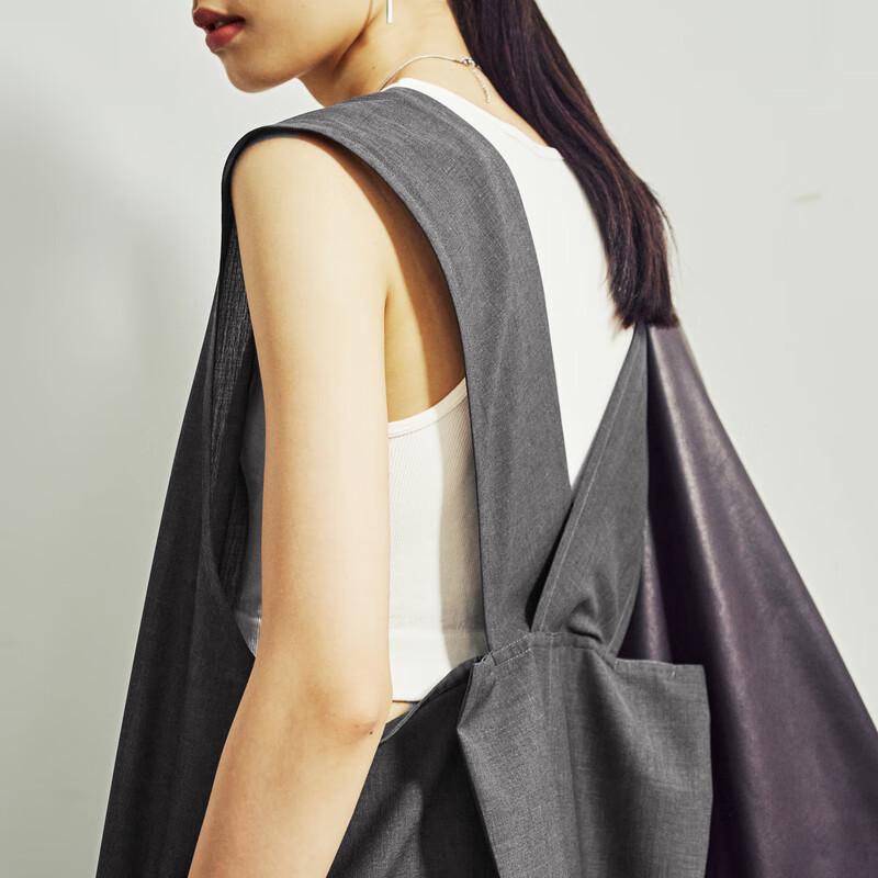 Less 2024 Autumn Sleeveless U-Neck Dress