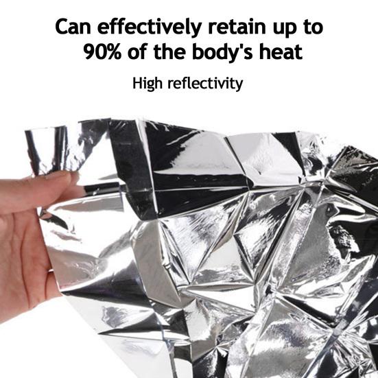 1/10Pcs Outdoor Survival Blanket Waterproof Portable Emergency Thermal Blanket Cold Weather Outdoor Camping Backpacking Hiking Insulated Space Blanket