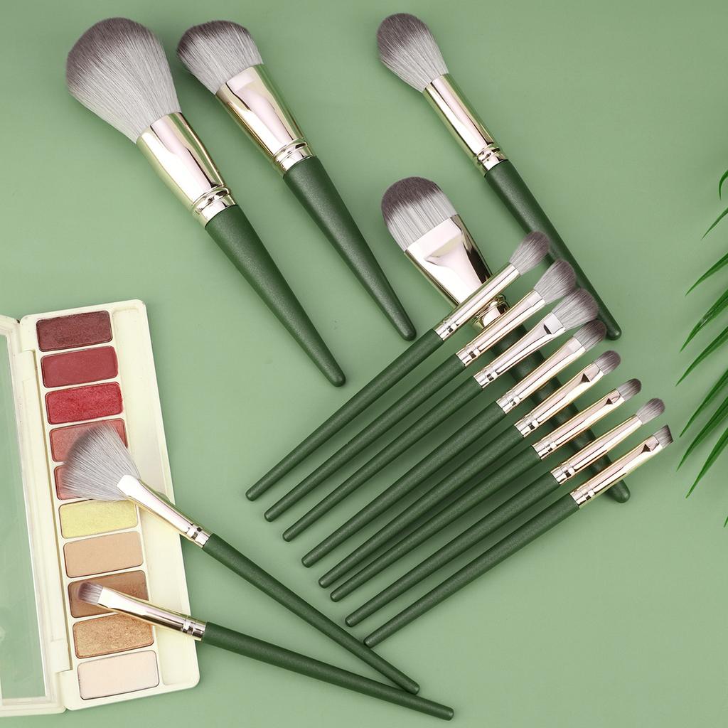 14Pcs Makeup Brushes Set Large Fluffy Soft Eye Shadow Foundation Brush Women Cosmetic Powder Blush Blending Beauty Make Up Tools