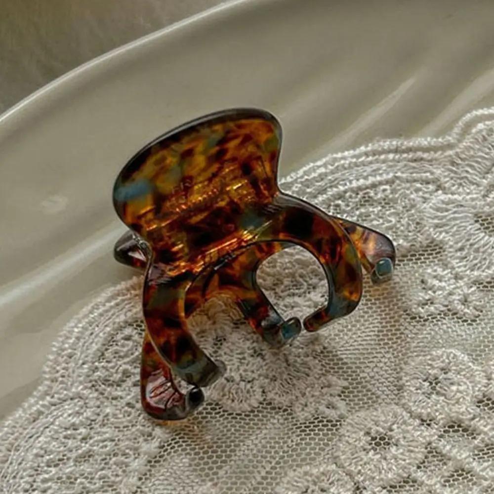 Trendy French Hair Claw Clips Acetate Retro High Ponytail Holders Elegant Crab Shark Clip for Women Girls