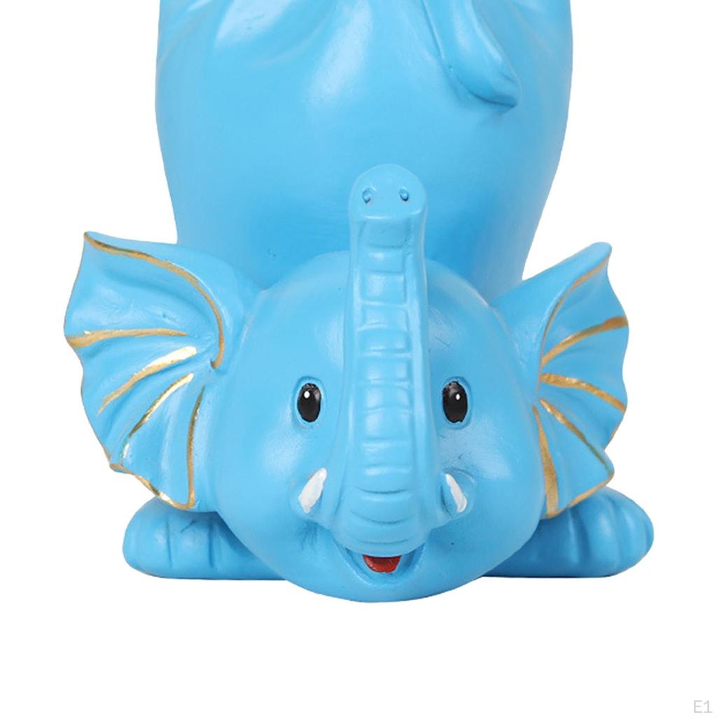 Creative Elephant Figurine Glasses Holder Eyeglass Retainer Organizer Animal Statue for NightStand