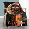 Harley-davidson Motorcycles Personalized Name Blanket Multi-purpose Customizable Blanket Comfortable Perfect for Nap Bed Living Room Sofa
