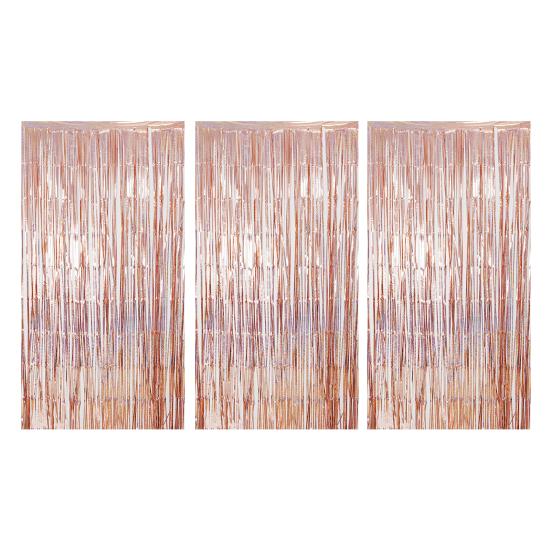 Rain Curtain 1 X 2.5m Sparkling Foil Fringe Backdrop Set