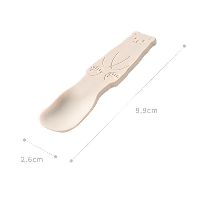 Silicone Cartoon Baby Spoon for Coffee, Ice Cream, and Yogurt