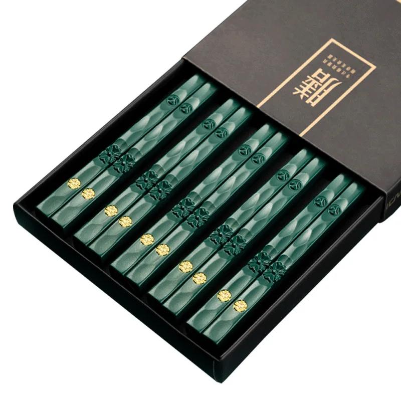 5Pairs High Quality Japanese Non-Slip Chopsticks Korean Home Hotel Restaurant Portable Healthy Food Stick For Sushi Chopsticks