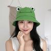 Sun Protection Women Bucket Hat Frog Shaped Fishing Cap Cute Sunscreen Hat  Outdoor
