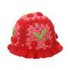 Style Versatile Hat Sweet Cherry Hollow Womens Knitted Fishermans Hatscaps