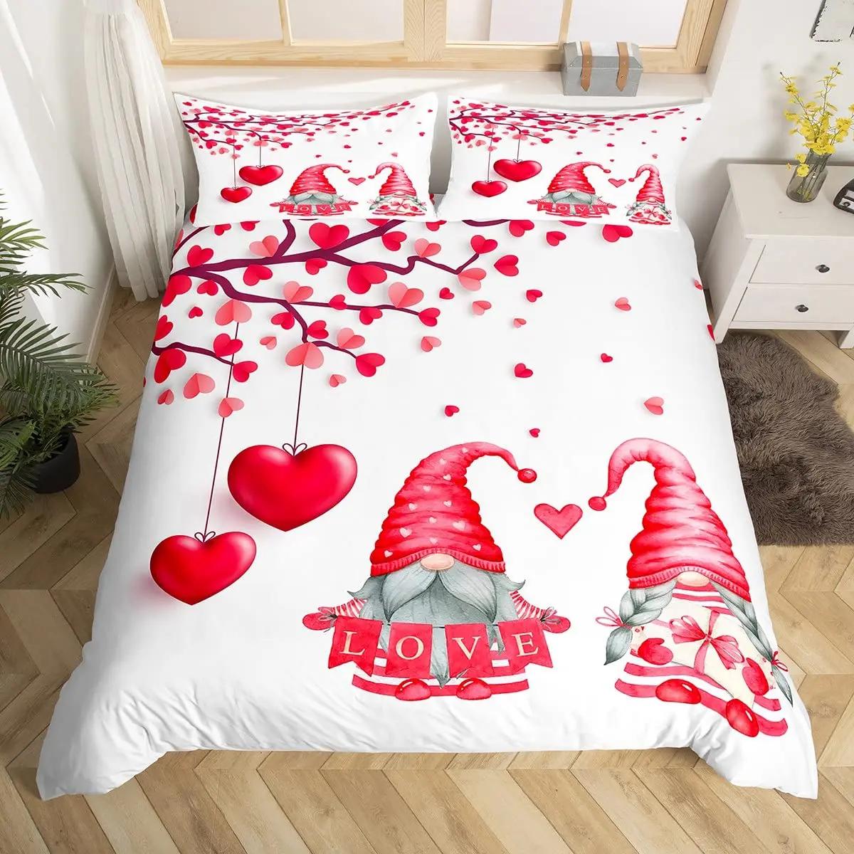 

Розовый Весенний Цветок Король Королева Пододеяльник Гномы Постельное Белье Акварельная Бабочка Цветочный Чехол для Одеяла Полиэстер Чехол для Одеяла AU Single(140x210cm)