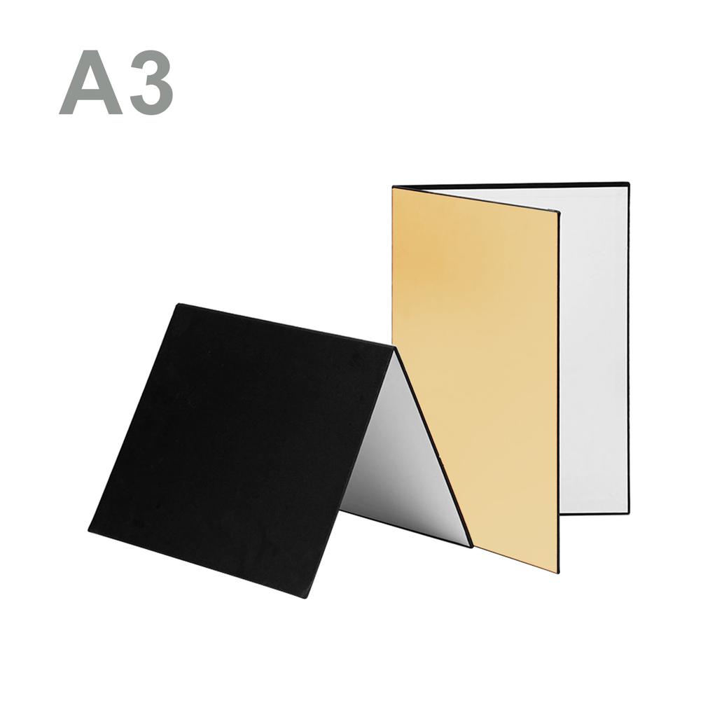Tektura fotograficzna 3 w 1 Tekturowa składana fotograficzna tablica dyfuzorowa (czarna + biała)