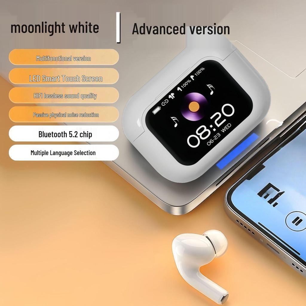 A11 Smart Bluetooth Earbuds with Color Screen, Long Battery Life, and Comfortable Fit