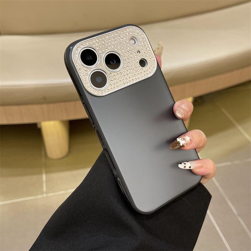 

Full Diamond Lens Phone Case for 17ProMax, Fits 16ProMax & 15Pro, Large Window Design for 14/13 14 Pro чёрный