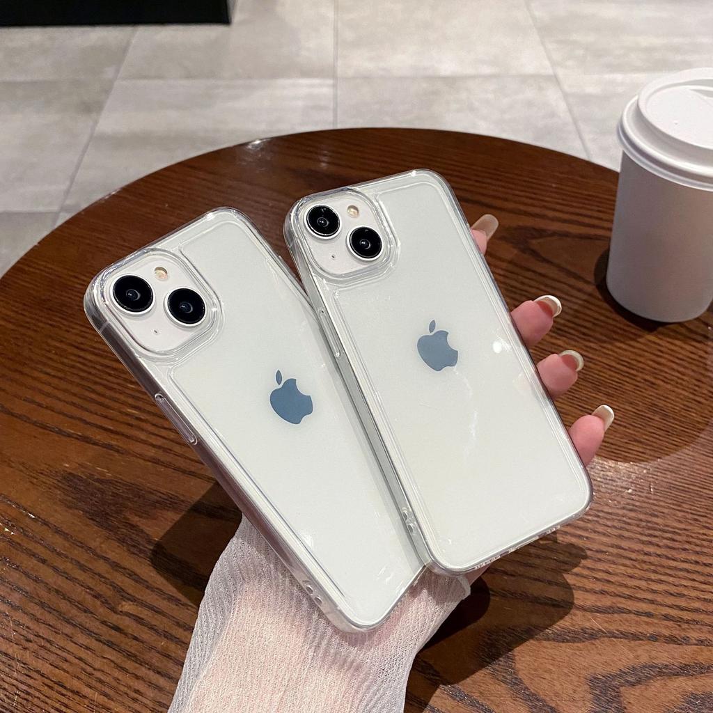 Transparent Large Hole Space Shell Suitable for Apple 16 Mobile Phone Case Iphone15promax Soft Shell 14 Simple 12 High Transparency