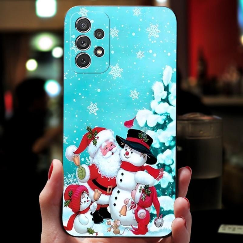 Christmas Tree Snowman Santa Phone Case For Samsung Note Galaxy 8 9 20 10 Pro Plus Ultra M20 M31 M40 M10 J7 J6 Prime Back Cover