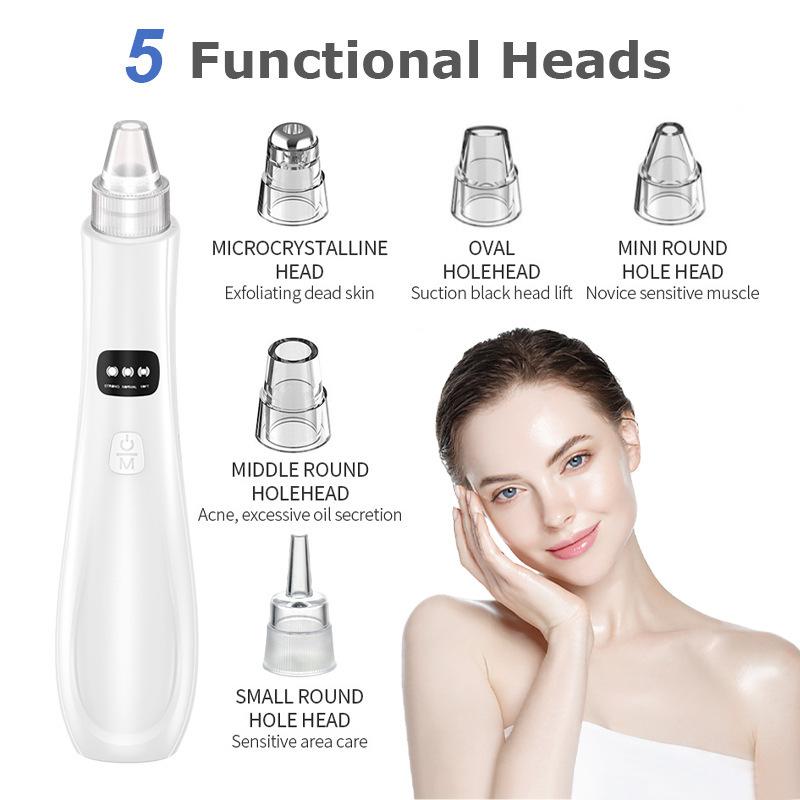 Electric Blackhead Remover Vacuum Acne Cleaner Black Spots Removal Facial Deep Cleansing Pore Cleaner Machine Skin Care Tools