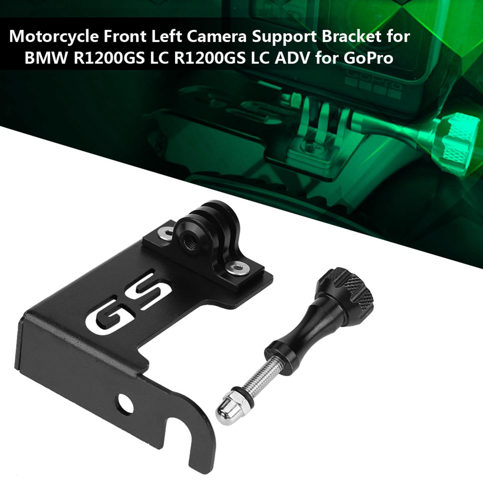 

Motorcycle Front Left Camera Bracket Black for BMW R1200GS LC R1200GS LC ADV for GoPro чёрный