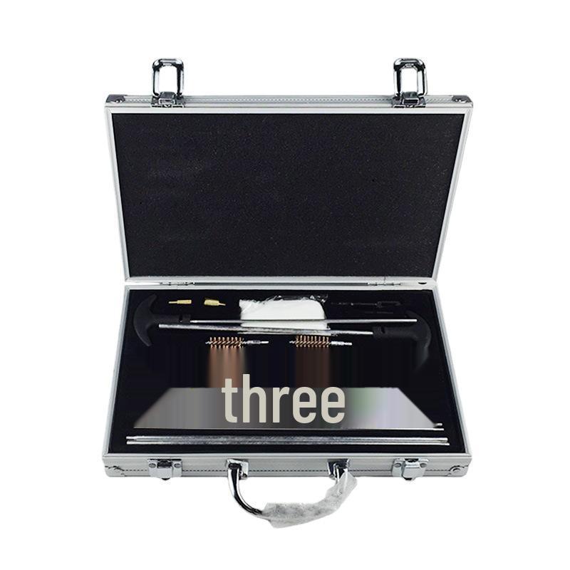 Aluminum Alloy Double Handle Cleaning Tool Set with Cotton & Steel Wire Brushes