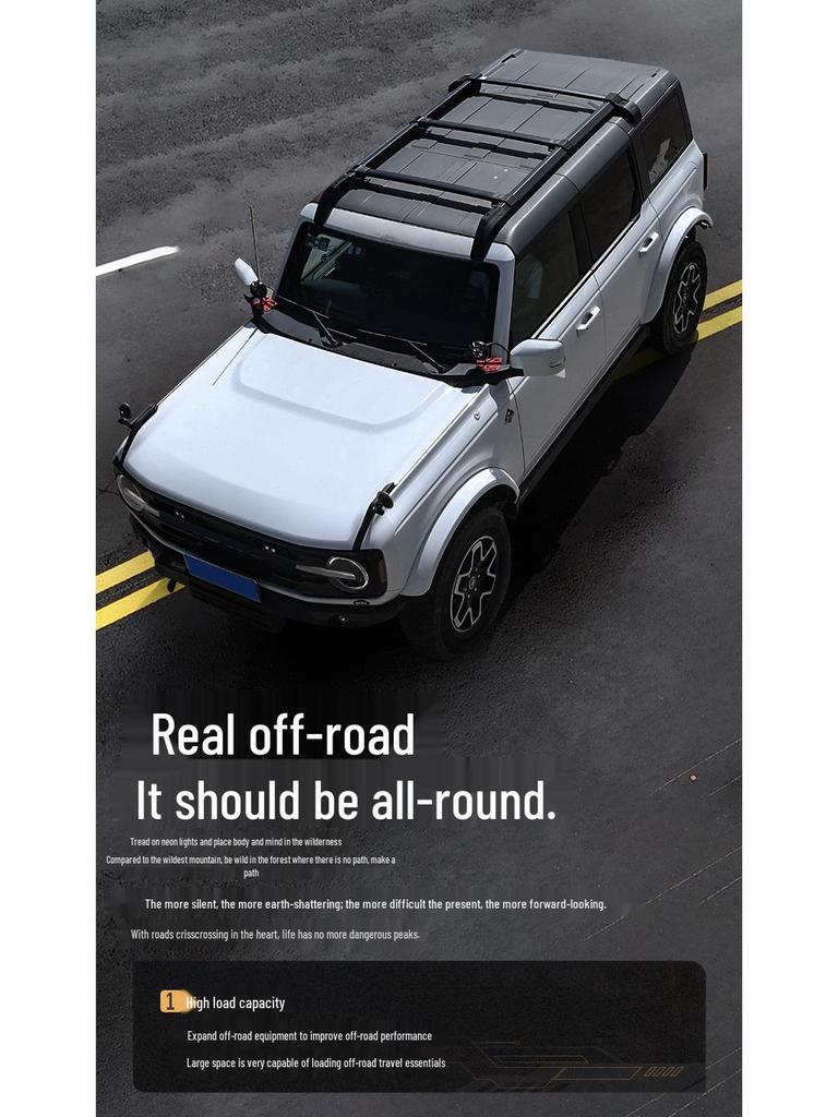 Ford Bronco Roof Rack Crossbar Bracket for Hard Top Luggage Carrier