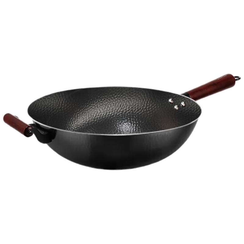 SUPOR 30CM Fine Iron Hammered Wok for Gas Stoves