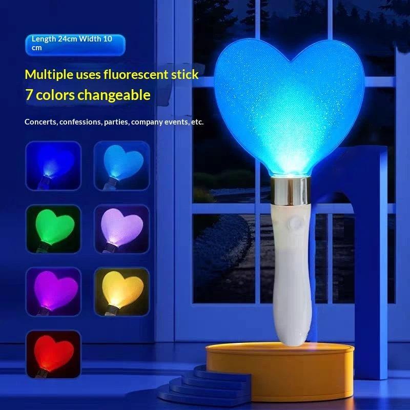 Star Heart Lightstick Glow Stick Mini Lightsticks Concert Light Stick Support Rods For Concerts Fans Gifts