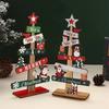 1pc Wooden Xmas Tree Ornaments Santa Claus Snowman 2026 Merry Christmas Home Decoration New Year Desktop Decor Navidad