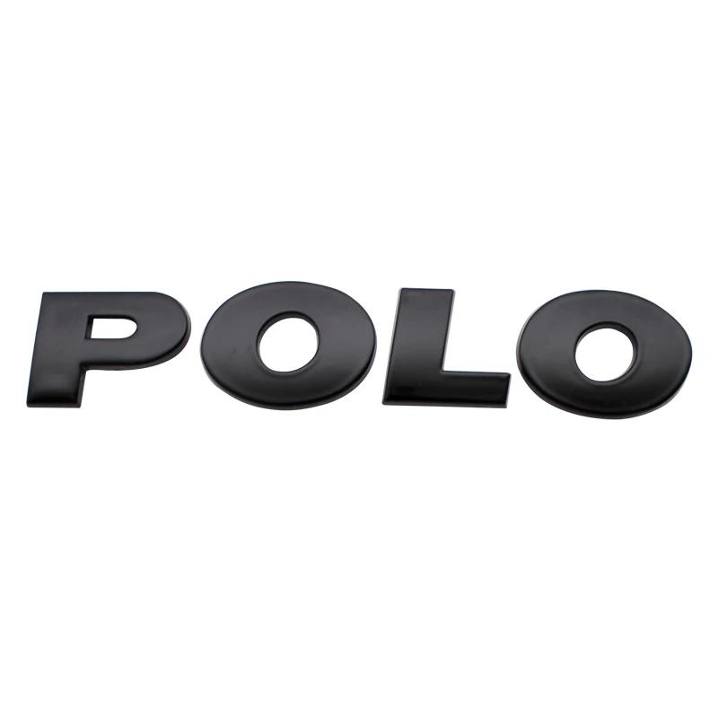 1Pcs 130mm 3D ABS Car POLO Logo Letter Emblem Rear Tail Trunk Sticker Badge Decal Styling Auto Accessory For Volkswagen VW POLOJD6