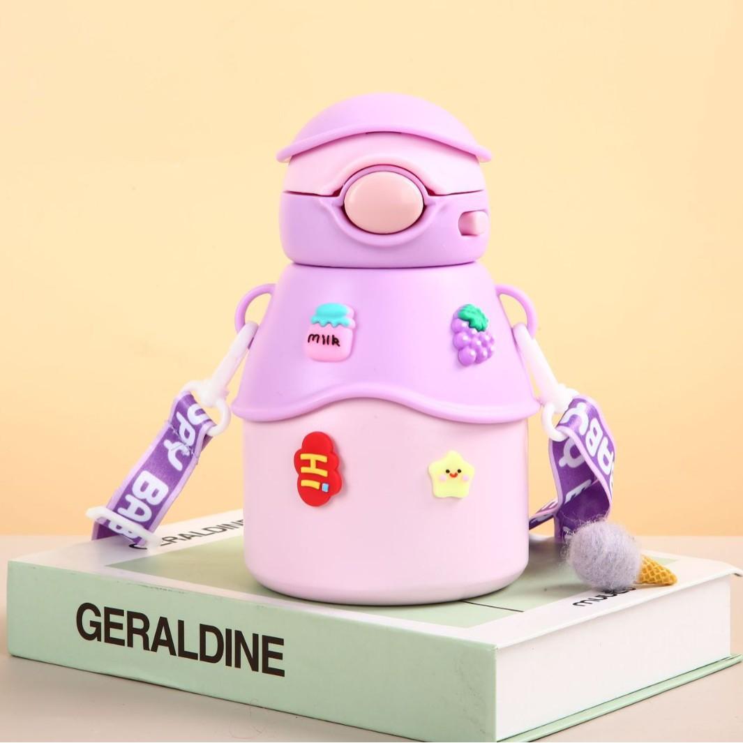 

Новый мультяшный персонаж, чашка-термос из нержавеющей стали, переносной детский чайник с замком 500ml