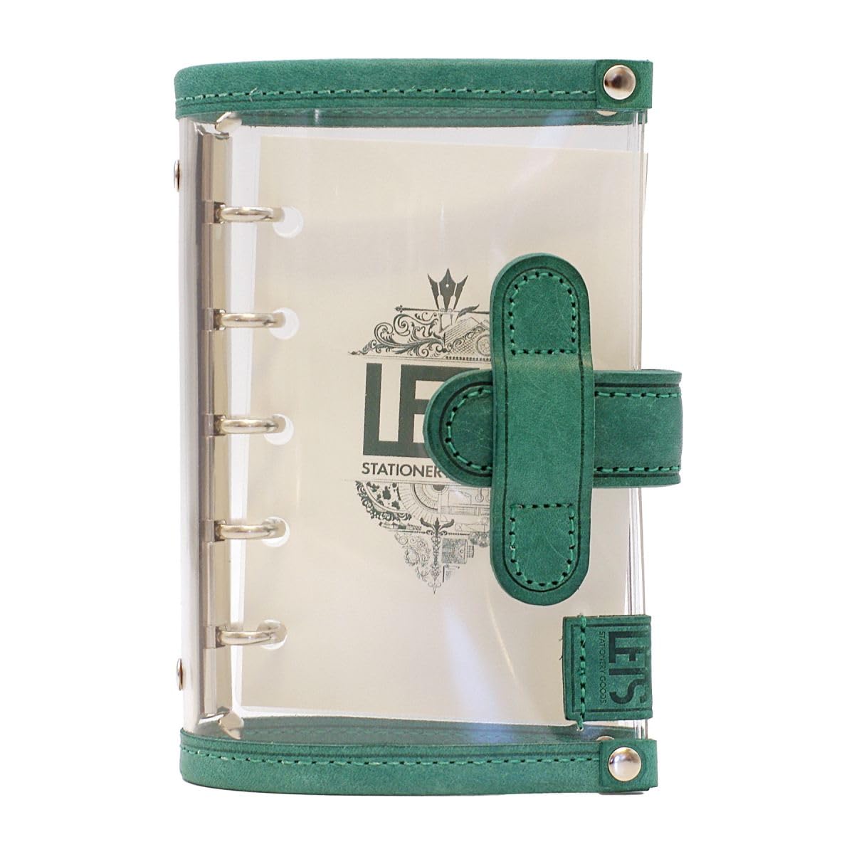 

LETS STATIONERY GOODS Clear System Notebook Mini 5 [MAYA Green] зелёный