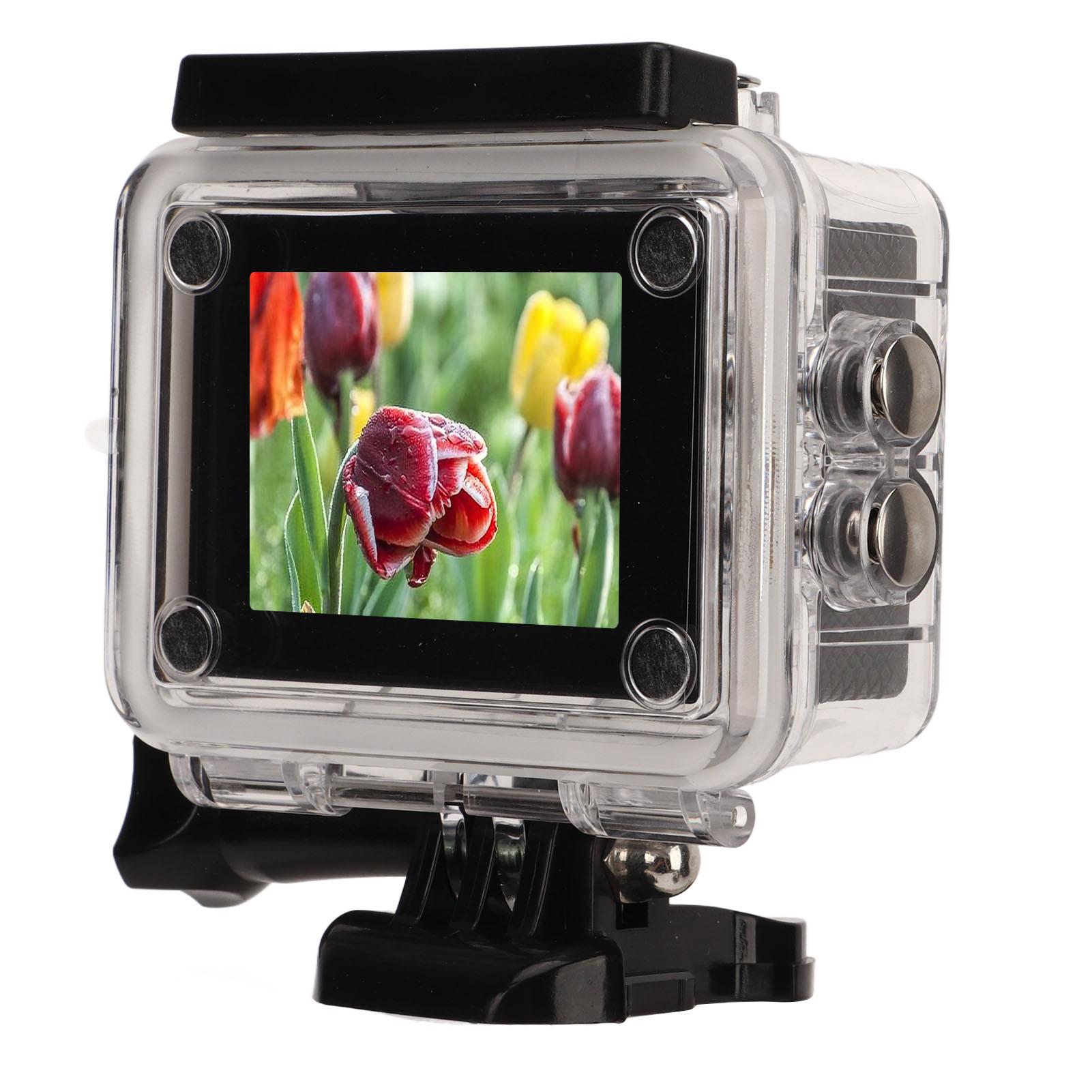 

4K HD Sports Camera 30M Waterproof WiFi Action Camera Mobile APP Real Time Reception 170 Degree Wide Angle Lens Camera for Outdoor