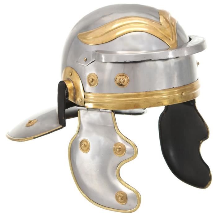 VidaXL Casque de soldat romain antique pour GN Argenté Acier