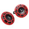 12V Pair Horn Red Compact Super Tone Loud Blast 139‑170DB Universal for Motorcycle Car