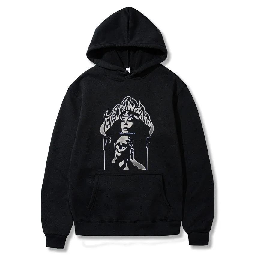 Electric Wizard Pullover Hoodie Memory Cozy Fleece Clothing Men's Versatile Casual Pullover Hoodie Fashionable Pullover Hoodie