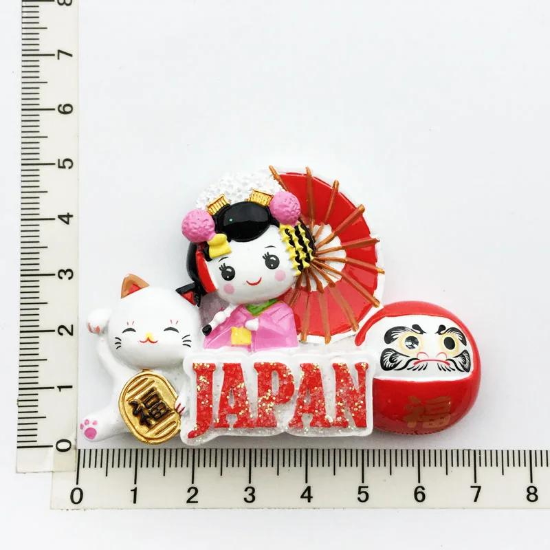 Japan Tourist Souvenir Fridge Magnets Japanese Resorts Souvenir Magnetic Stickers for Photo Wall Fridge Stickers Children Gifts