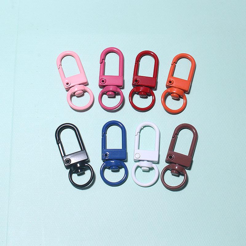 Handmade U-Shaped Painted Door Buckle Keychain Spray Paint DIY Accessory Pendant