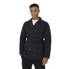 Mens Padded Double-Breasted Trench Coat