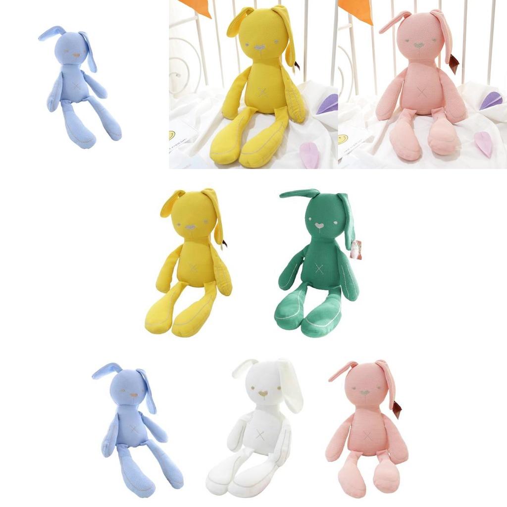 Adorable Cartoon Pacifier Bunny Plush Toy For Newborns Cute And Cuddly Soft Short Plush Available In Blue Pink White Yellow And Green 50cm/19.68in